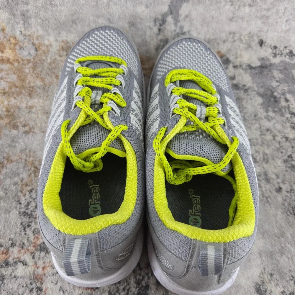 Orthofeet Coral 987 Shoes Womens 9.5 D Wide Grey Orthopedic Comfort Walking